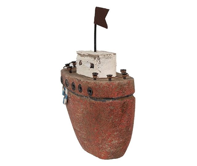 Ξύλινο διακοσμητικό σκάφος 10x4x12 cm