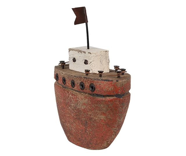 Ξύλινο διακοσμητικό σκάφος 10x4x12 cm