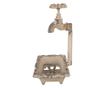 Savoniera fier bej antichizat 14x12x23 cm