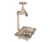 Savoniera fier bej antichizat 14x12x23 cm