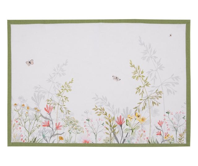 Set od 6 ljetnih raznobojnih pamučnih držača za tanjure 48x33 cm