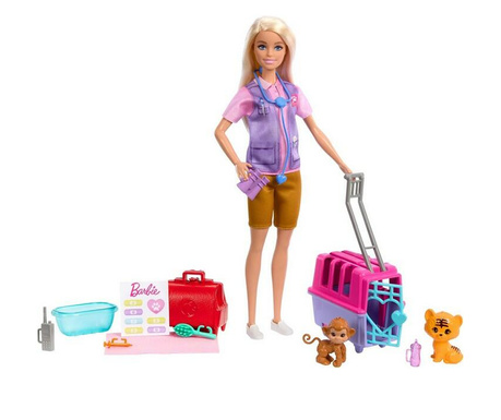 Mattel Barbie: Vadállatmentő játékszett (HRG50)
