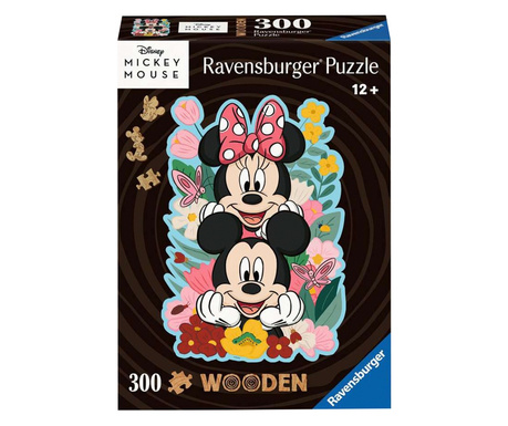 Ravensburger Disney Mickey és Minnie egér - 300 darabos fa puzzle