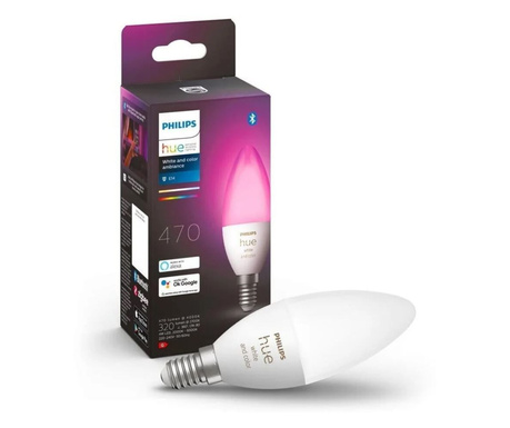Philips Hue White and Color Ambiance LED fényforrás E14 6W (929002294204)