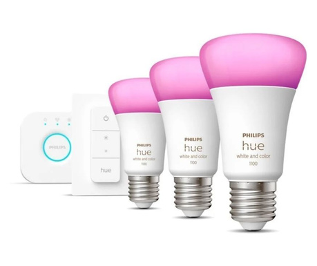 Philips Hue White and Color Ambiance LED fényforrás E27 9W (929002468804)