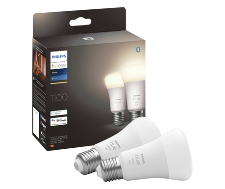 Philips Lighting Hue LED fényforrás White E27 Melegfehér 2db (871951428919200)