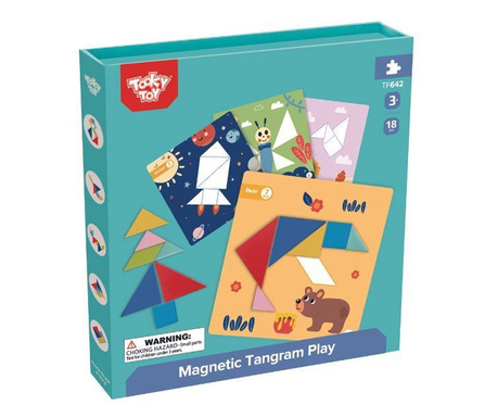 Tooky Toy: mágneses tangram képkirakó (TF642)