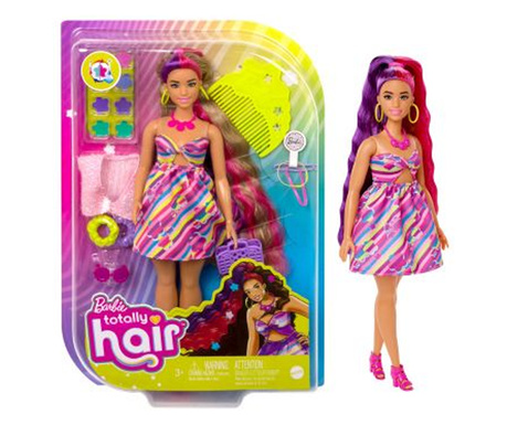 Mattel Barbie: Totally Hair baba - Virág (HCM89)
