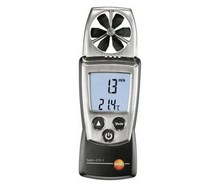 Légáramlásmérő, anemométer 0,4...20 m/s, testo 410-1