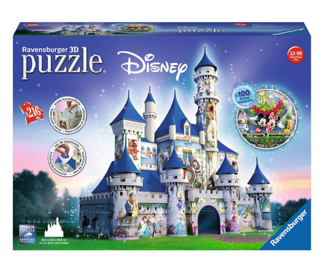 Puzzle 3D Ravensburger - Castelul Disney, 216 piese