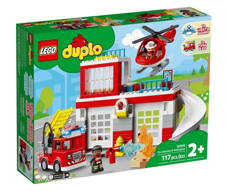 LEGO DUPLO - Tűzoltóállomás és helikopter