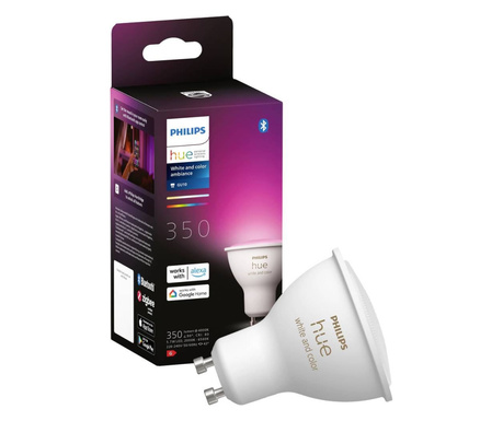 Philips Lighting Hue LED fényforrás White & Color Ambiance GU10 Melegfehértől a hidegfehérig (871951433988000)