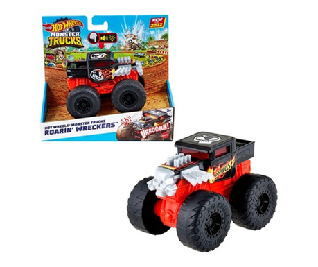 Mattel Hot Wheels: Monster Trucks - Bone Shaker kisautó hangeffekttel 1:43 (HDX60)