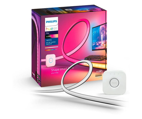 Philips Hue Gradient PC LED szalag kezdőcsomag 32"/34" (929003498602)