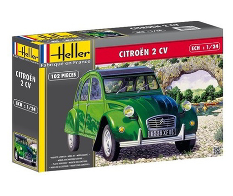 Heller Citroen 2 CV Autó műanyag modell (1:24)