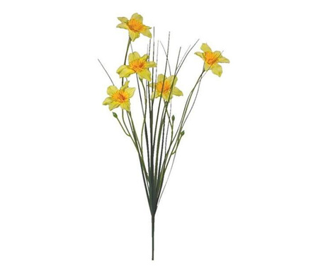 Buchet artificial Narcise, galben, 73 cm