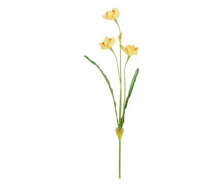 Floare artificiala Narcisa, galben, 57 cm