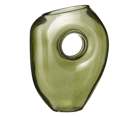 Vaza sticla, verde, Jay, 18x7,5xh22,5 cm