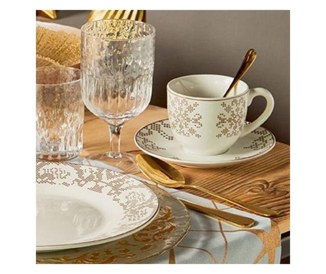 Комплект от 4 чаши за кафе или чай, Atollo Retro, 230 ml