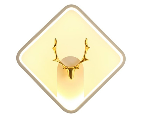 Лампа Опулента, ЛуминиЛукс, Алб, 30*25 см, Метал+Акрил, LED