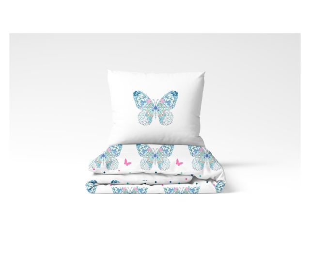 Dupla ágynemű, Majoli Bahar Home Collection, ranforce pamut, 2 személyes, Mariposa