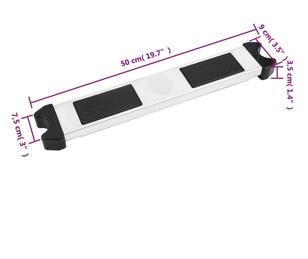 Medence ltra, 50x9x3,5 cm, 304-es rozsdamentes acl - 6