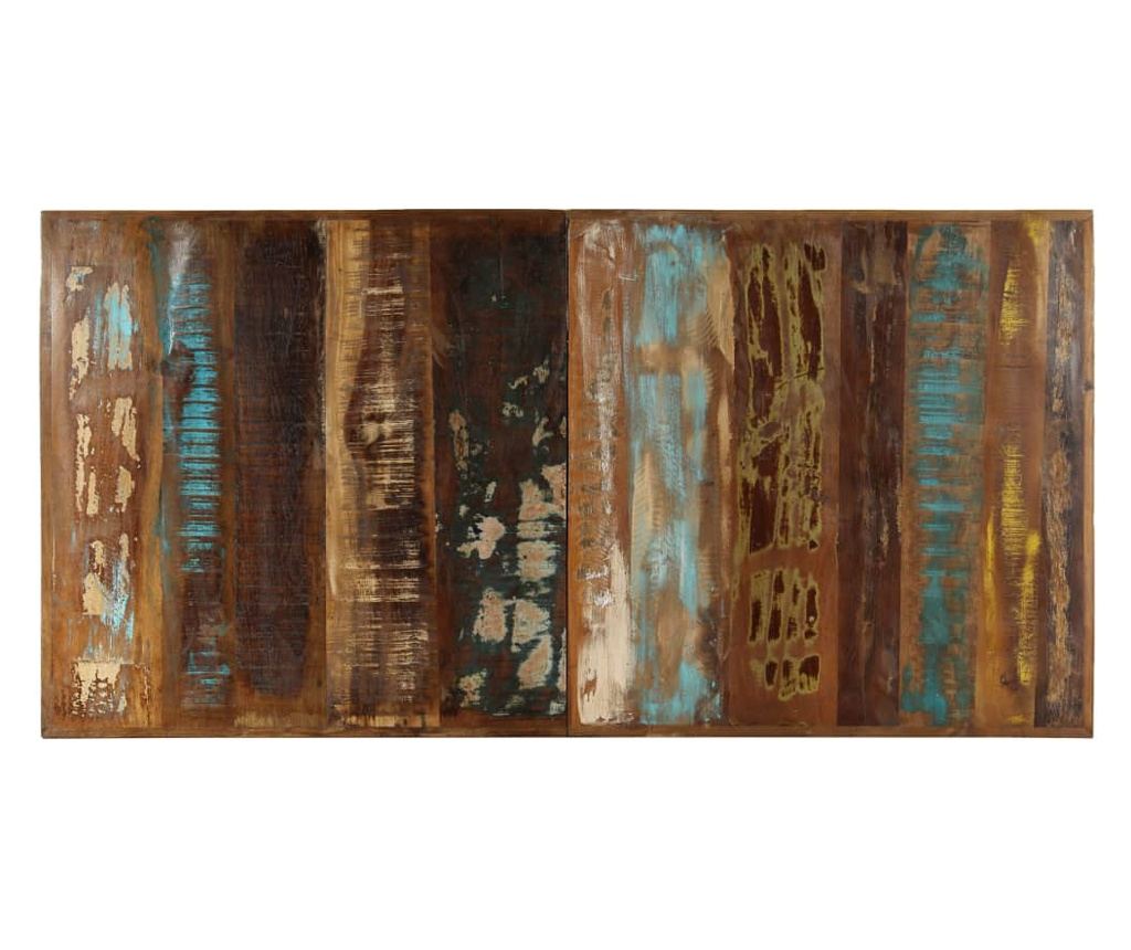 Маса за кухня, 140 x 70 x 75 см, рециклирано масивно дърво - 5