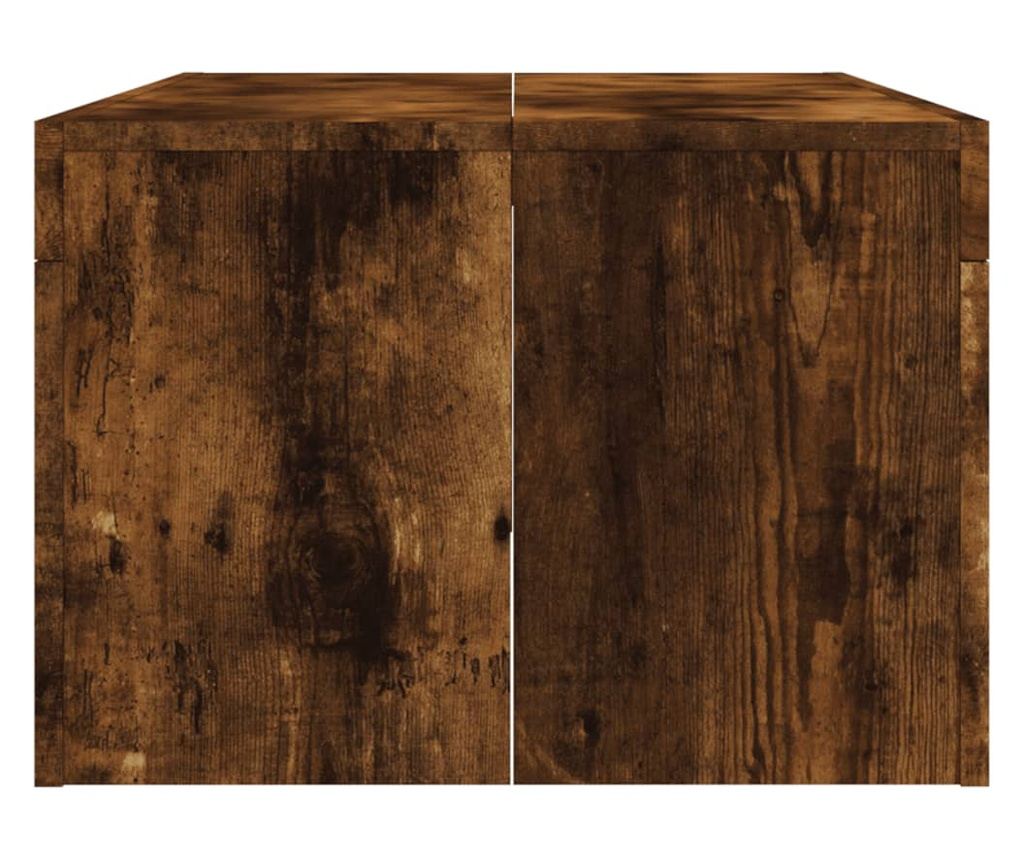 Stolić za kavu, dimljeni hrast, 102x50x36 cm, obrađeno drvo - 5
