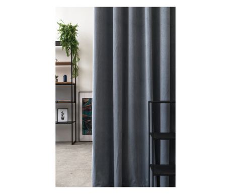 Draperie CU REJANSA CATIFEA MENDOLA CASTELLANO GRI 05 (ALEGE LATIME: L 300 CM, ALEGE INALTIME: H 200 cm)