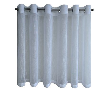 Perdea - Ayca - 01 ekru / inele capse inox (ALEGE INALTIME: H 150 CM, ALEGE LATIME: L 500 CM)