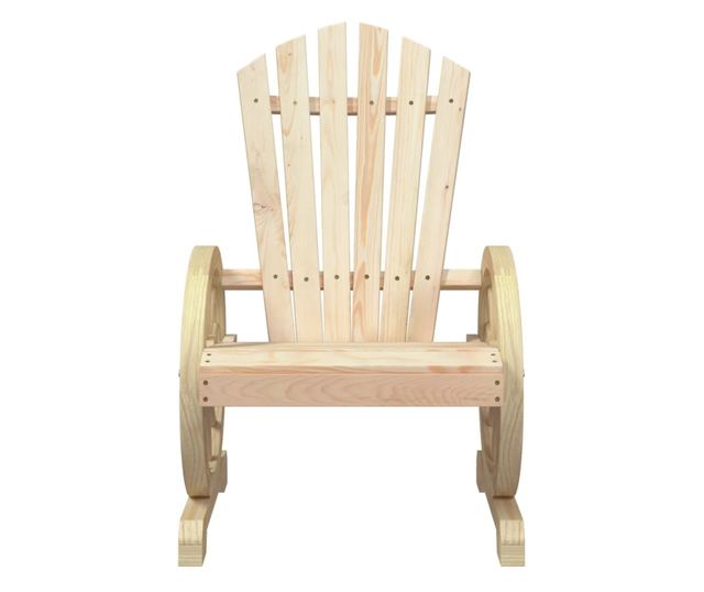 tömör fenyőfa kerti Adirondack szék