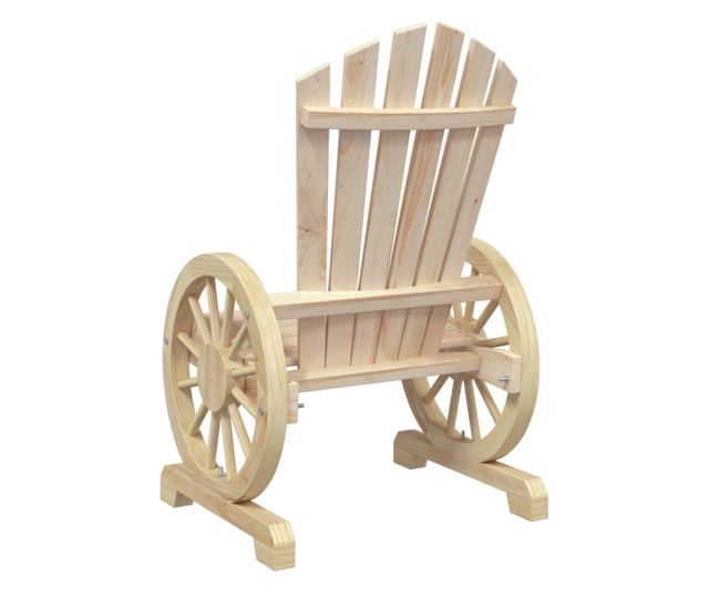 tömör fenyőfa kerti Adirondack szék