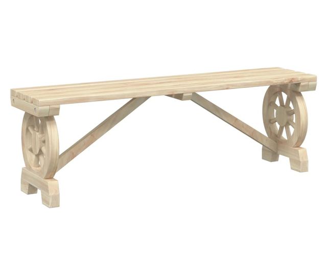 tömör fenyőfa kerti pad 115 cm