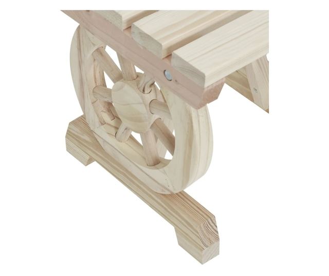 tömör fenyőfa kerti pad 115 cm