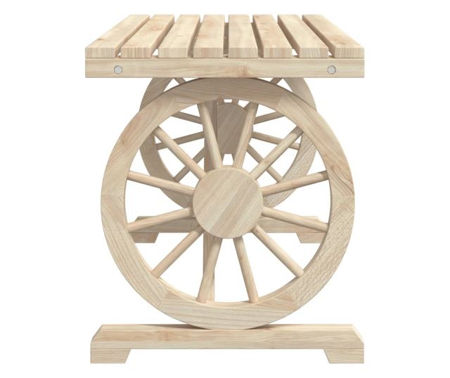 tömör fenyőfa kerti asztal 115 x 55 x 65 cm