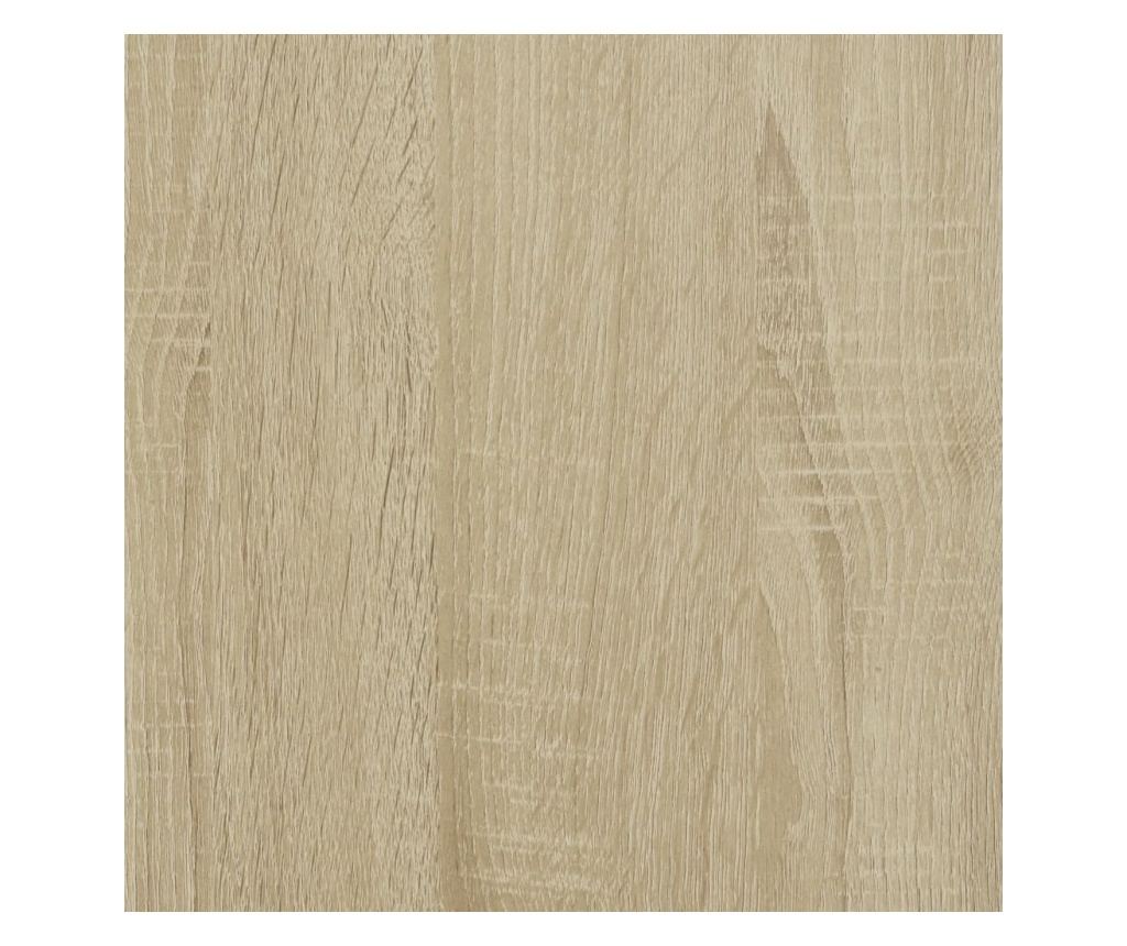 3 db sonoma tölgy színű szerelt fa fali polc - 9