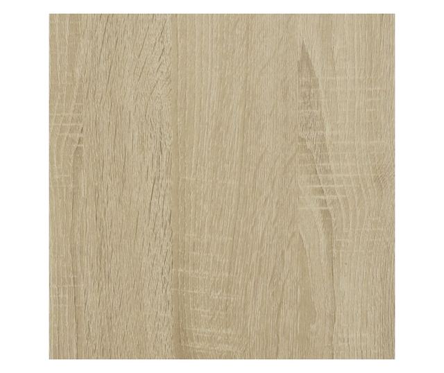 3 szintes sonoma tölgy színű szerelt fa keskeny tárolókocsi