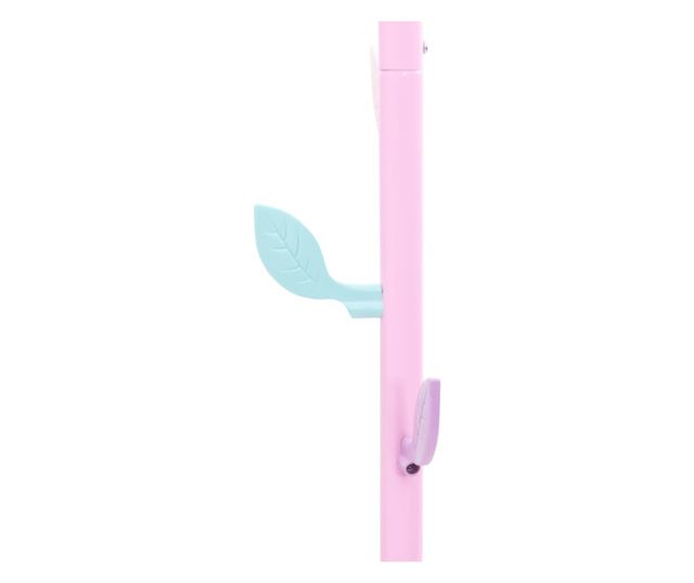 rózsaszínű porszórt vas ruhafogas 172 cm