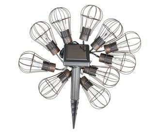 Ghirlandă de lumini solare de grădină cu LED, 10 buc., 5,5 cm