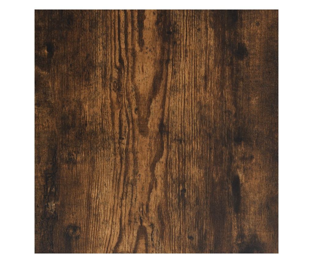 füstös tölgy színű szerelt fa könyvszekrény 60 x 24 x 109 cm - 8