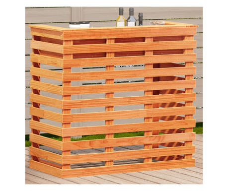 Masă de bar pentru exterior, 113,5x50x103 cm, lemn masiv de pin