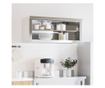 vidaXL Dulap bucătărie de perete cu raft, oțel inoxidabil