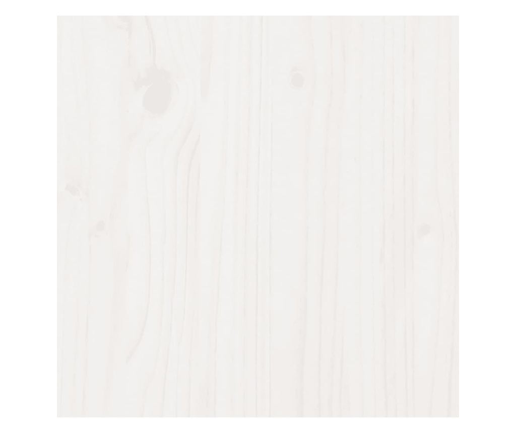 fehér tömör fenyőfa ágy matrac nélkül 75 x 190 cm - 8