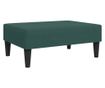 sötétzöld bársony lábzsámoly 77x55x31 cm