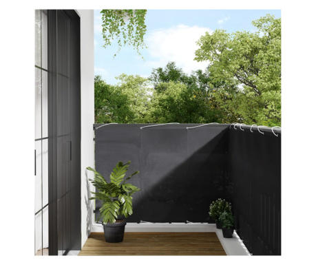 Paravan de balcon, antracit, 120x700 cm, 100% poliester oxford