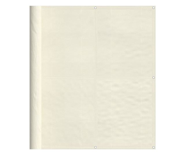krémszínű 100% oxford poliészter erkélyparaván 120 x 1000 cm