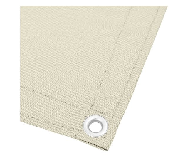 krémszínű 100% oxford poliészter erkélyparaván 120 x 1000 cm