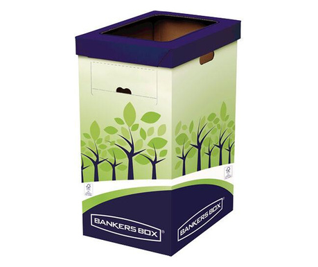 BankersBox Recycling Behälter 60.8x31.5x42.7cm grün/blau 2VE