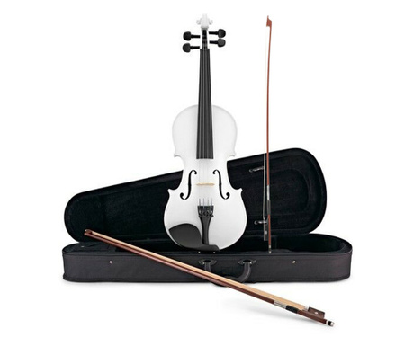 IdeallStore® Класическа дървена цигулка, размер 4/4, два лъка, включена пета