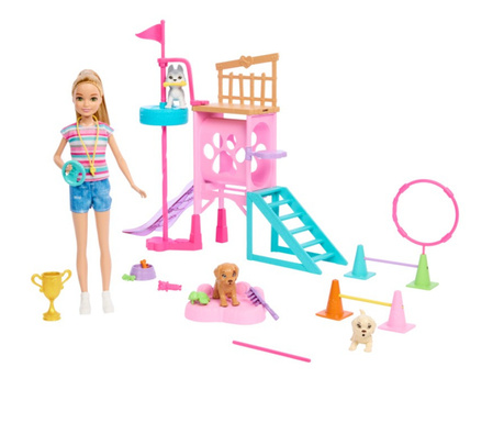 Mattel Barbie: Stacie to the Rescue - Kutyaiskola játékszett (HRM10)